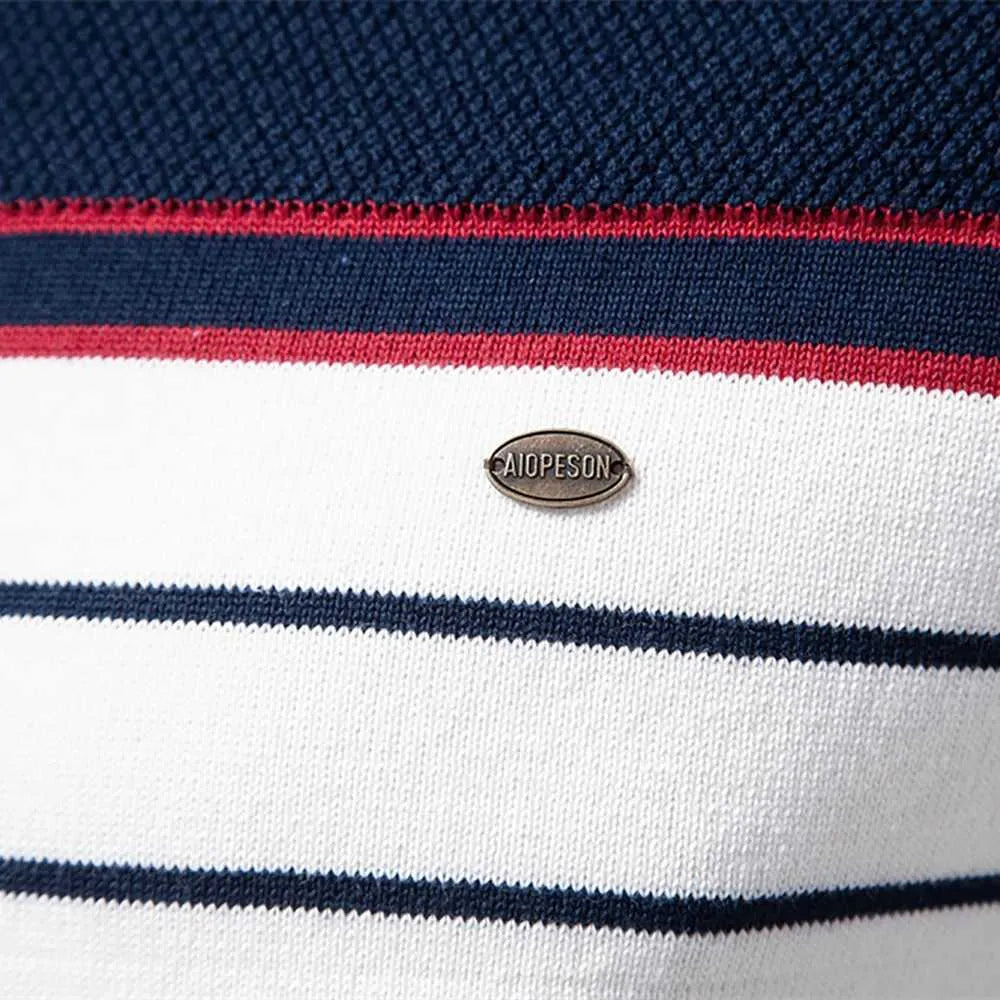 (Kopie) Men's striped crew neck sweater in nautical style