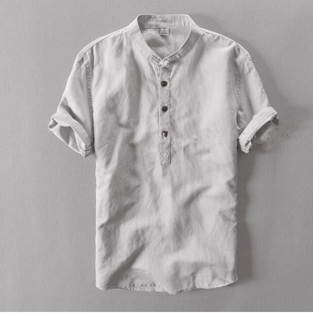 ANTONIOS LINEN COTTON SHORT-SLEEVE SHIRT - Wearline