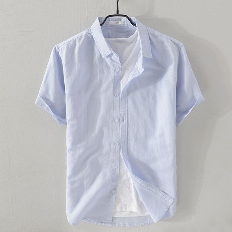 ANTONIOS SHORT-SLEEVE LINEN SHIRT - Wearline