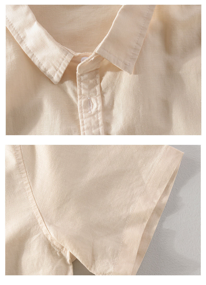 ANTONIOS SHORT-SLEEVE LINEN SHIRT - Wearline