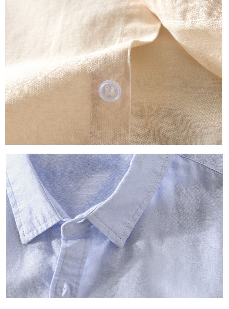 ANTONIOS SHORT-SLEEVE LINEN SHIRT - Wearline