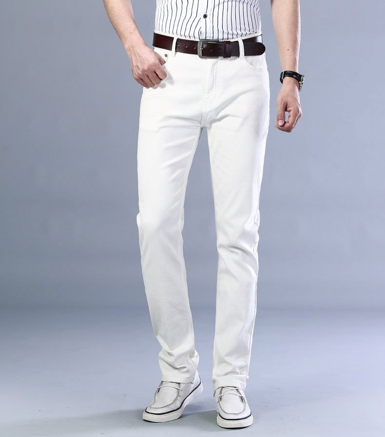 Antonios Business Casual White Jeans - Wearline