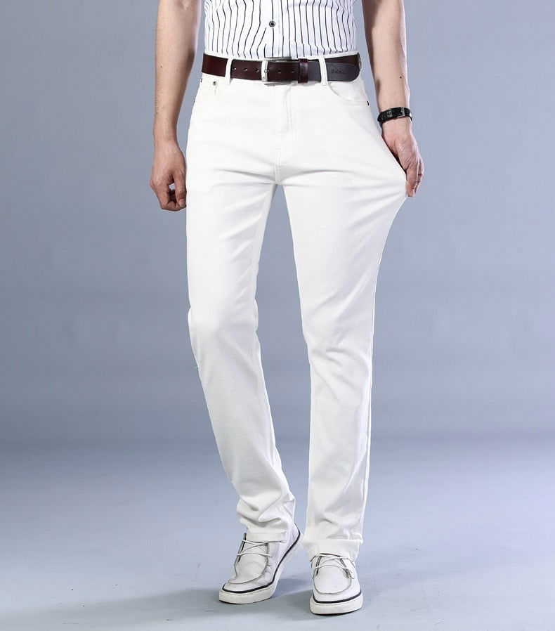 Antonios Business Casual White Jeans - Wearline