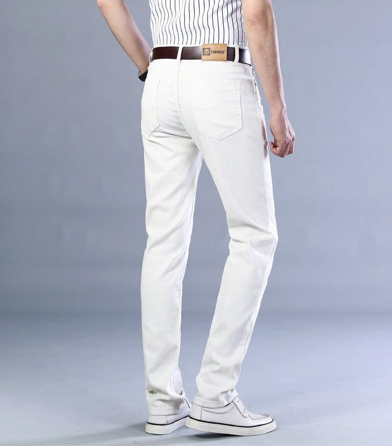 Antonios Business Casual White Jeans - Wearline