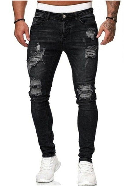 Biker Ripped Jeans - Wearline