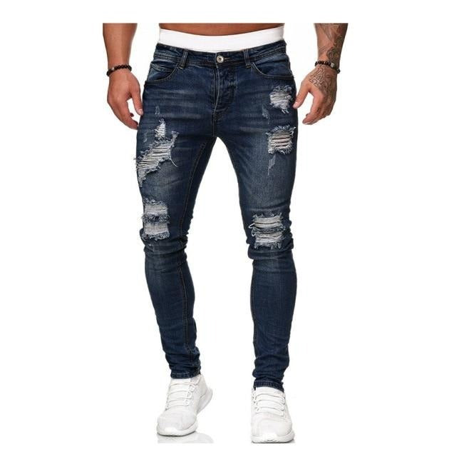 Biker Ripped Jeans - Wearline