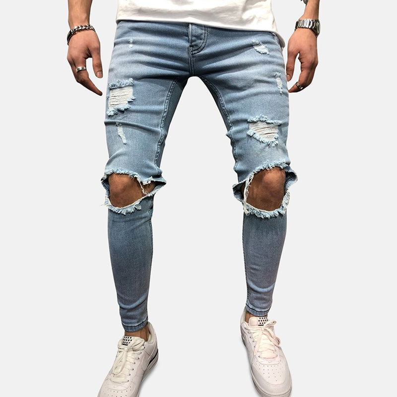 Biker Ripped Jeans - Wearline