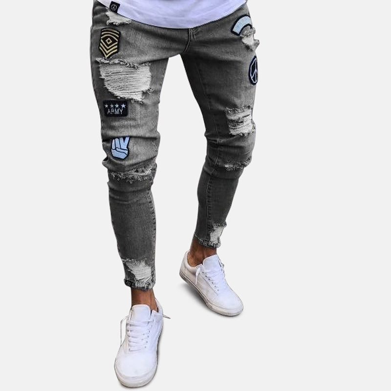 Biker Ripped Jeans - Wearline