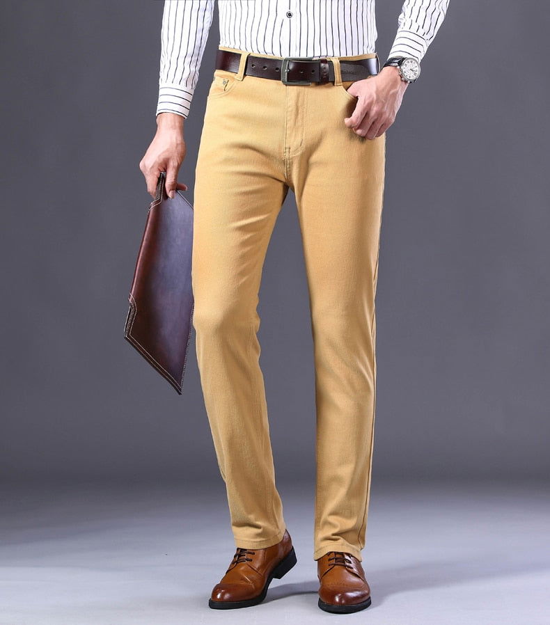 Business Casual Beige Jeans - Wearline