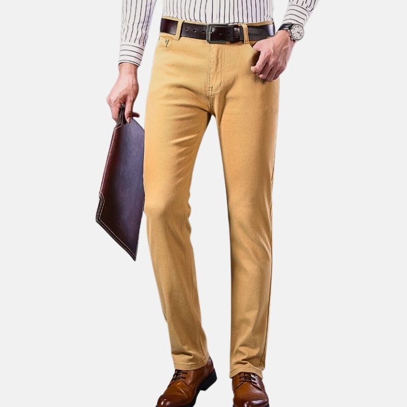 Business Casual Beige Jeans - Wearline