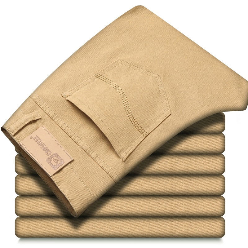 Business Casual Beige Jeans - Wearline