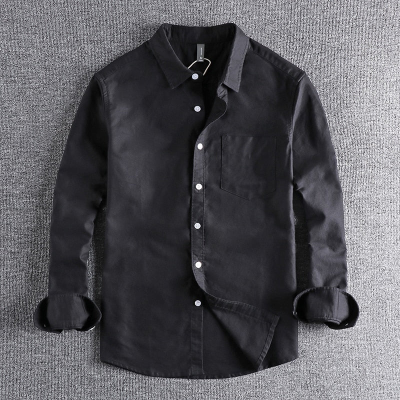 COTTON PREMIUM LONG SLEEVE SHIRT - Wearline