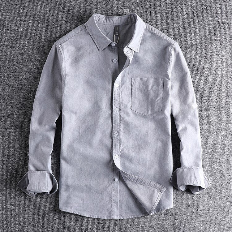 COTTON PREMIUM LONG SLEEVE SHIRT - Wearline