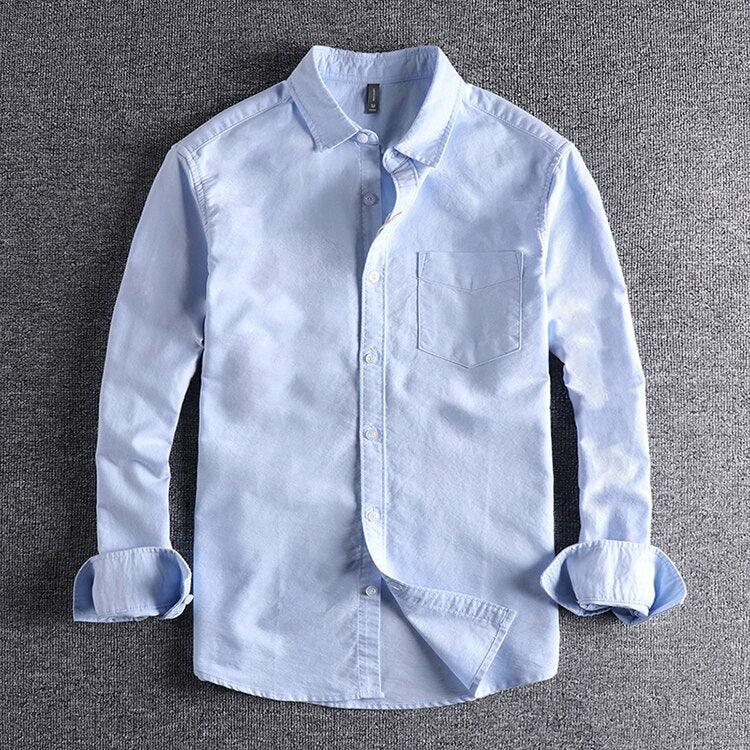 COTTON PREMIUM LONG SLEEVE SHIRT - Wearline