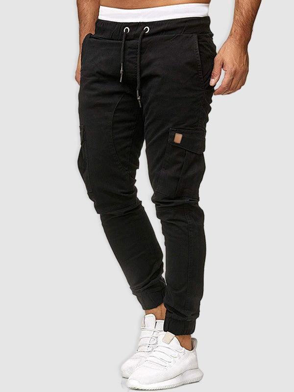 Casual Patchwork Pants with Dual Pockets - Wearline