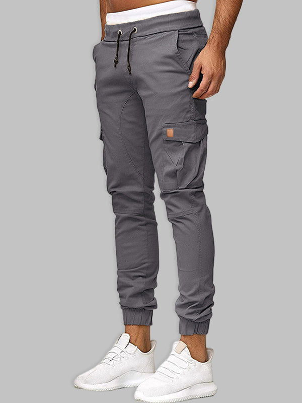 Casual Patchwork Pants with Dual Pockets - Wearline