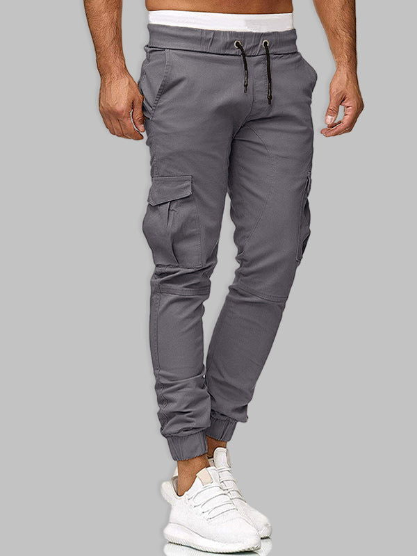 Casual Patchwork Pants with Dual Pockets - Wearline