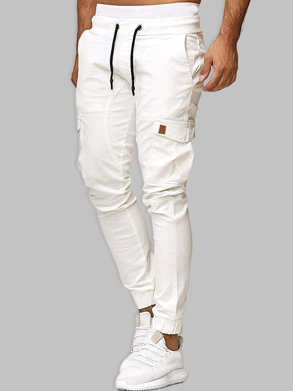 Casual Patchwork Pants with Dual Pockets - Wearline