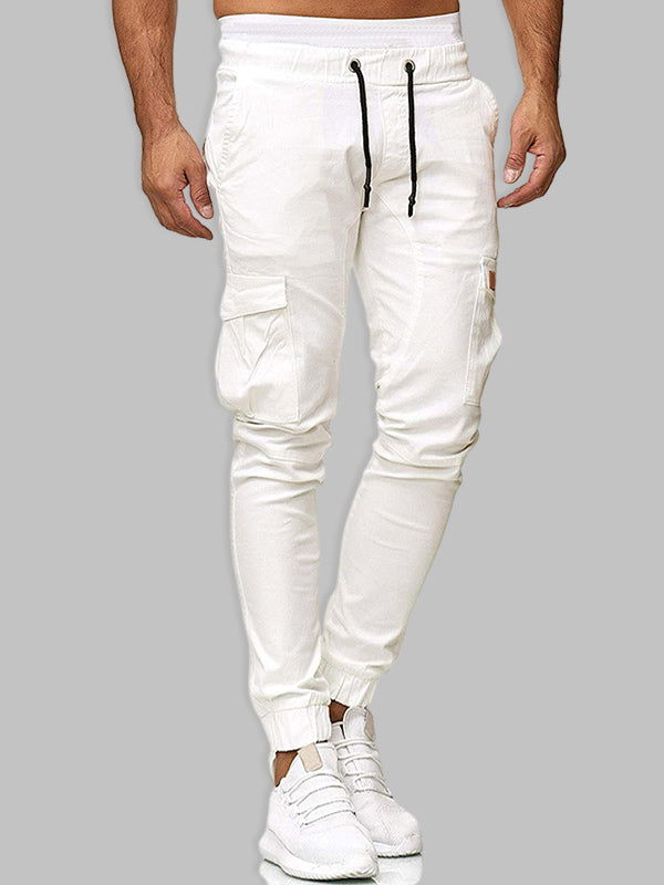 Casual Patchwork Pants with Dual Pockets - Wearline