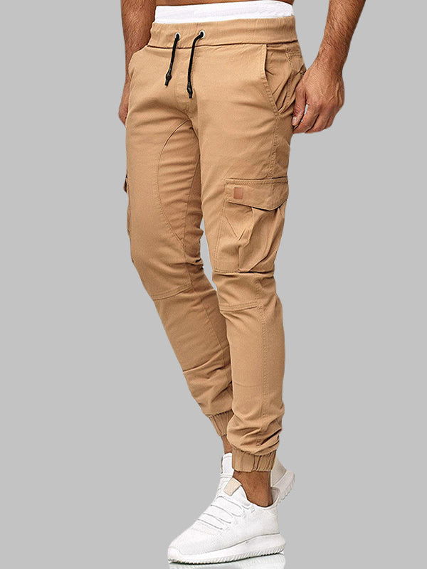 Casual Patchwork Pants with Dual Pockets - Wearline