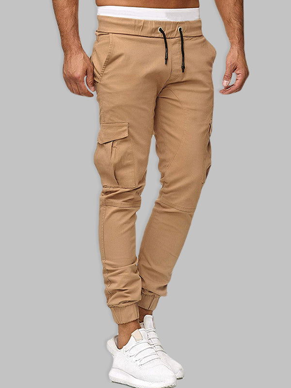 Casual Patchwork Pants with Dual Pockets - Wearline