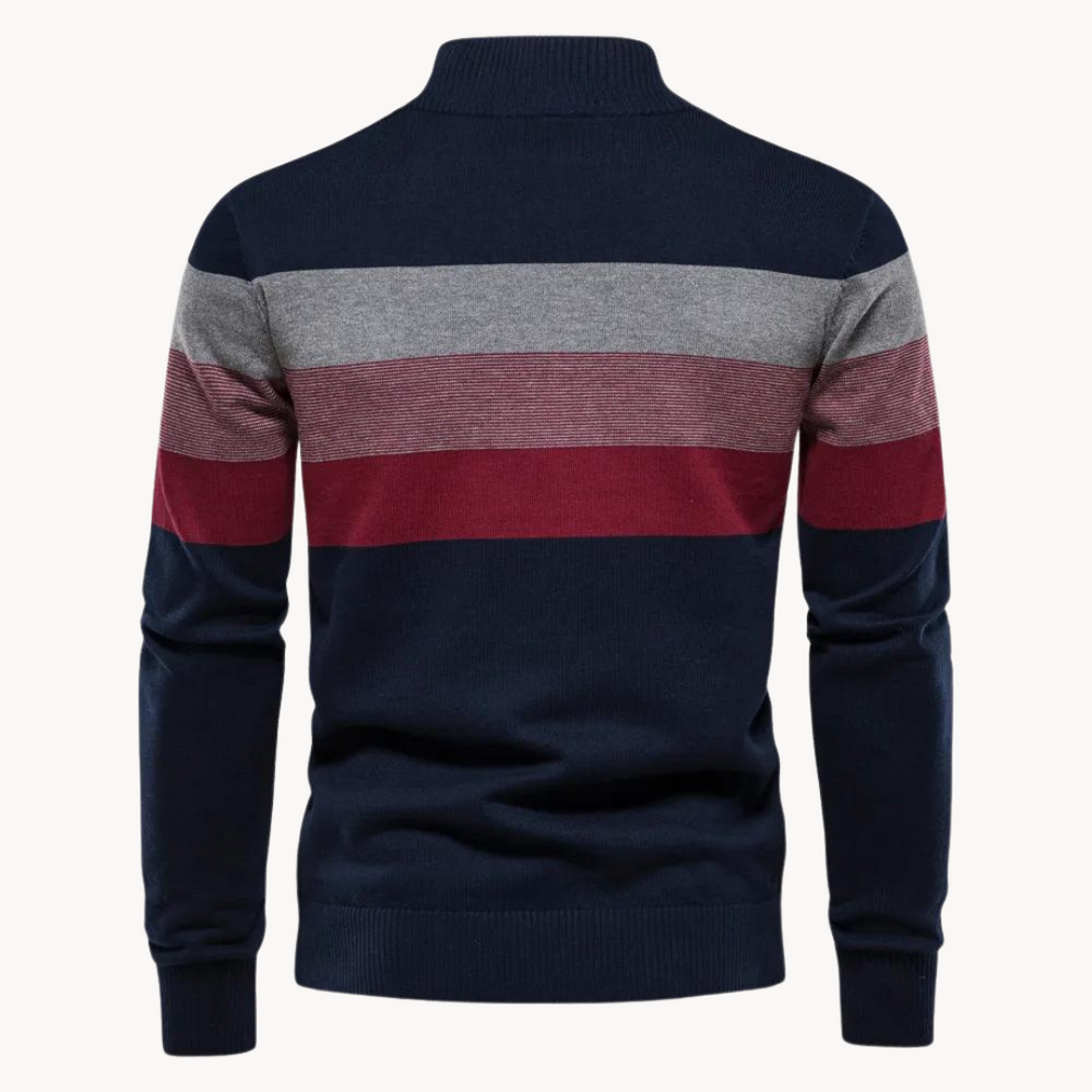 Trendy Striped Men's Sweater