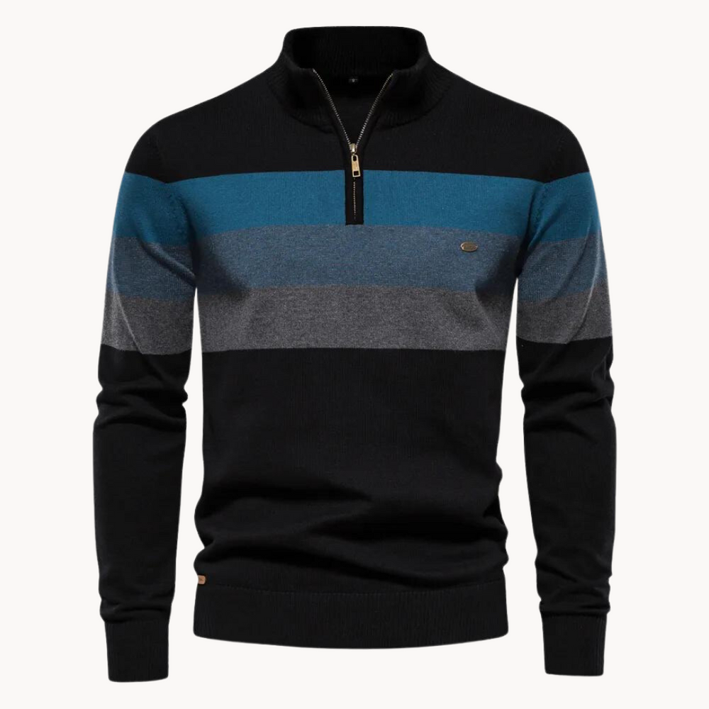 Trendy Striped Men's Sweater