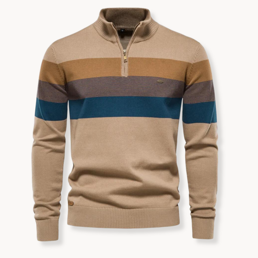 Trendy Striped Men's Sweater