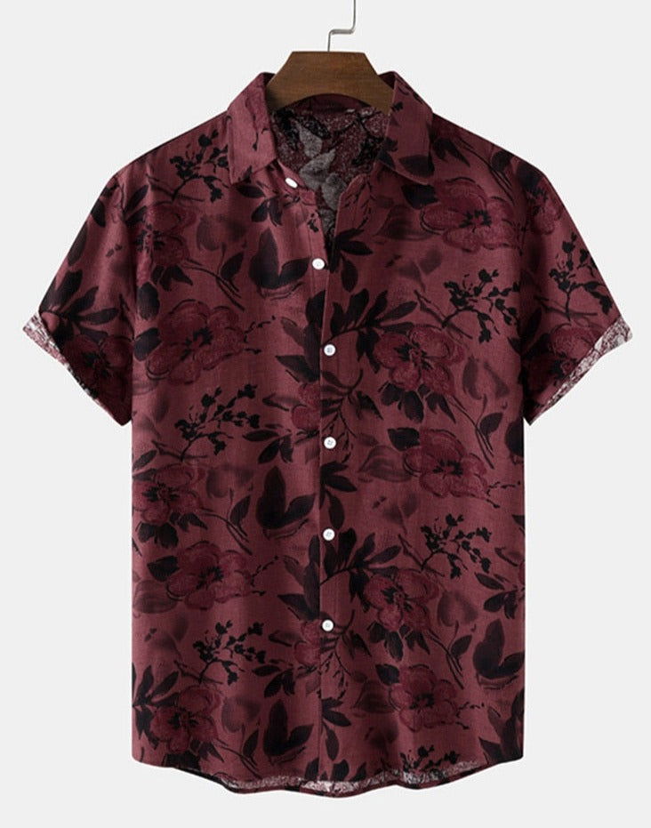 FLORAL HAWAIIAN SHIRT MEN - Wearline