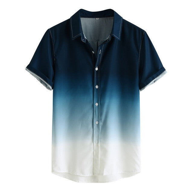 GRADIENT COTTON LOOSE SHIRT - Wearline