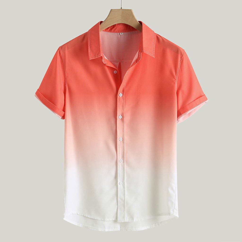 GRADIENT COTTON LOOSE SHIRT - Wearline