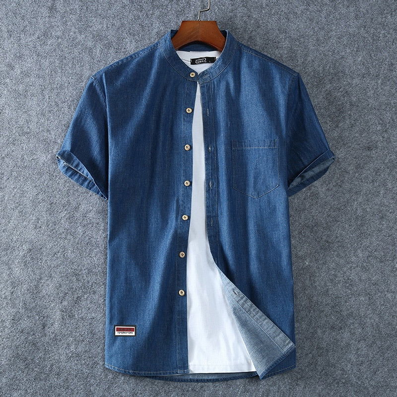 IMPULSE COTTON BLUE SHIRT - Wearline