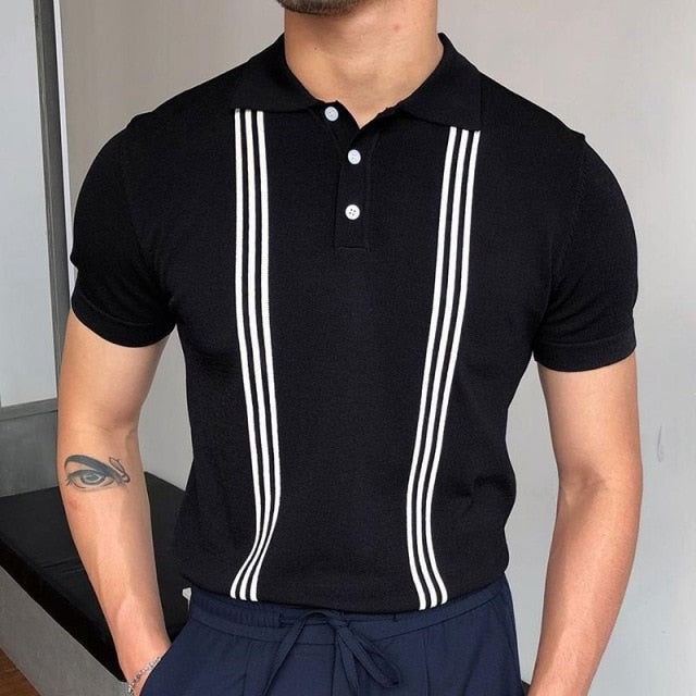 PAOLO STRIPED POLO T-SHIRT - Wearline