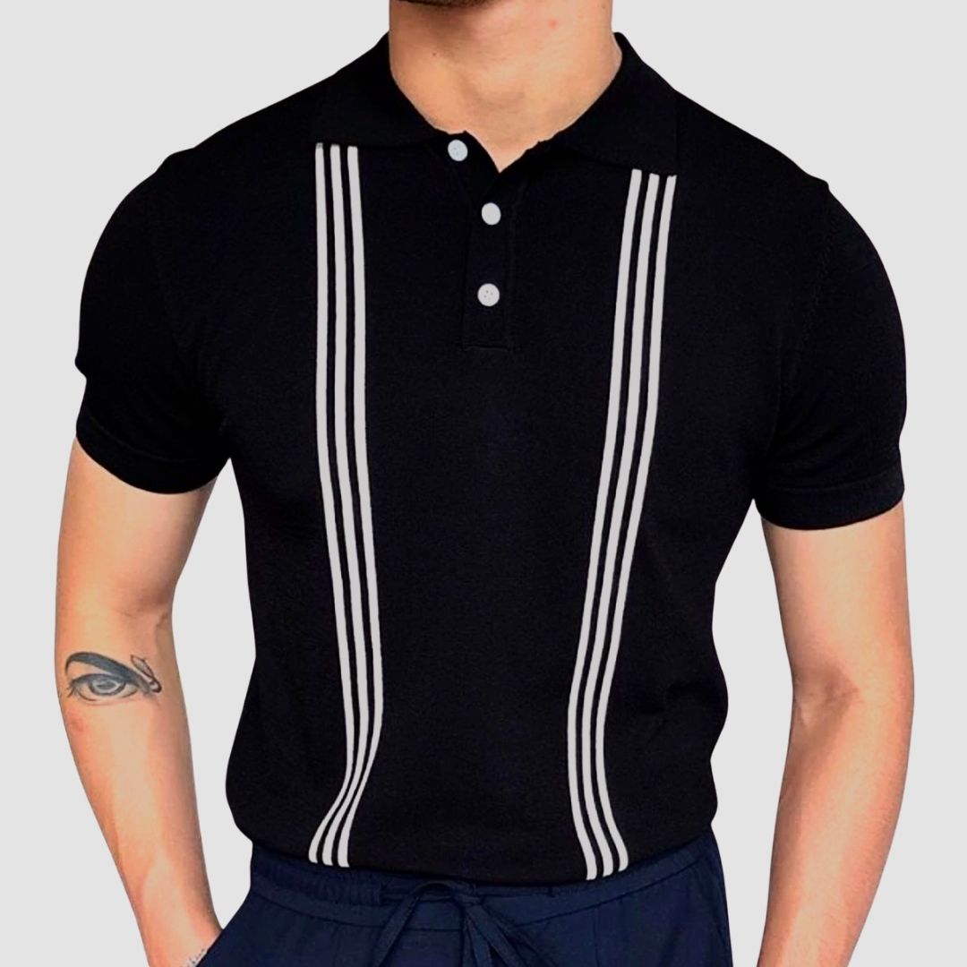 PAOLO STRIPED POLO T-SHIRT - Wearline