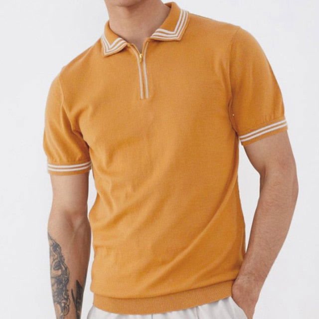 PAOLO STRIPED POLO T-SHIRT - Wearline