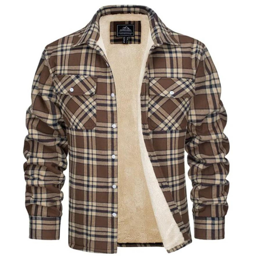 Fleece Lined Checked Jacket