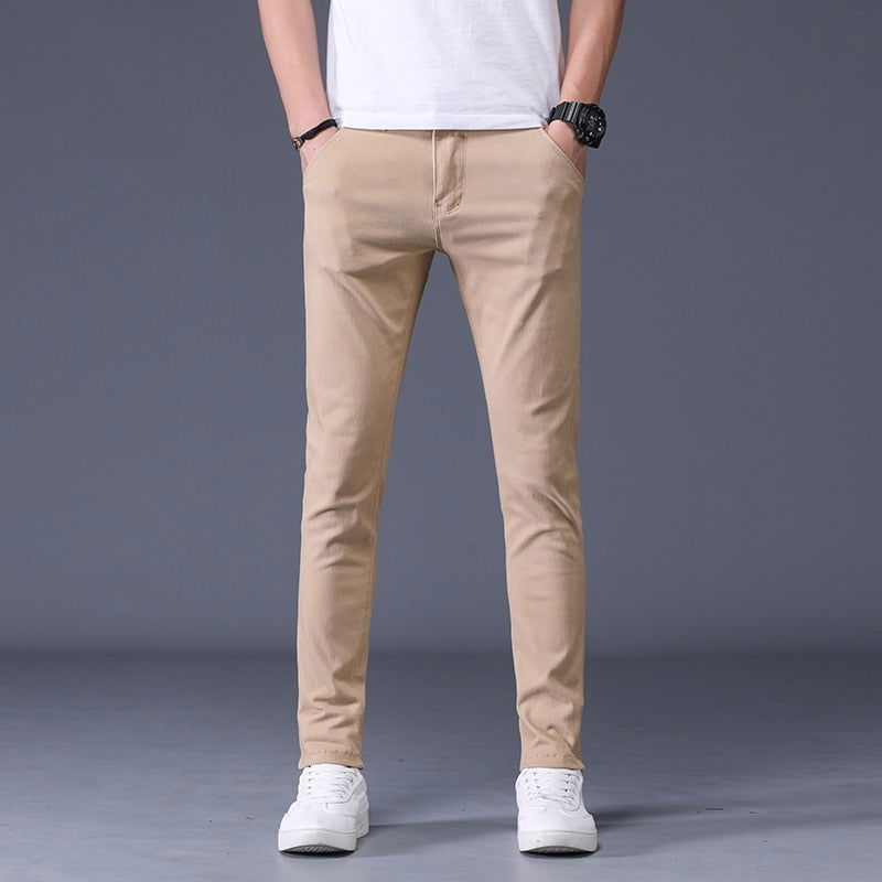 Slim Fit Cotton Stretch Trousers Men - Wearline