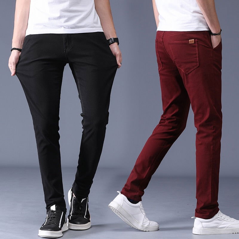 Slim Fit Cotton Stretch Trousers Men - Wearline