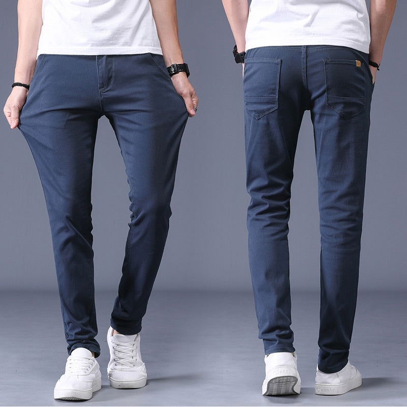 Slim Fit Cotton Stretch Trousers Men - Wearline