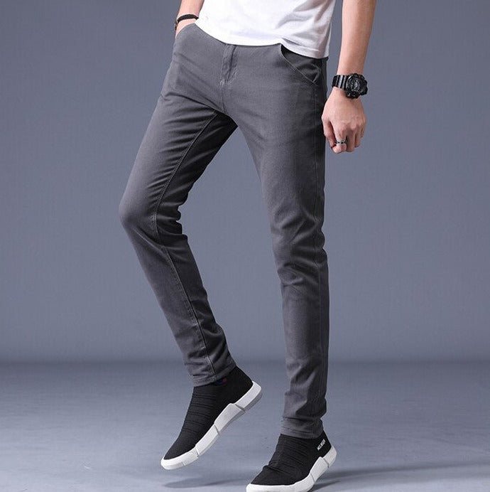 Slim Fit Cotton Stretch Trousers Men - Wearline