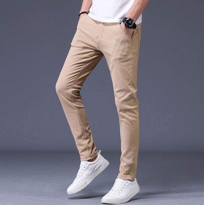 Slim Fit Cotton Stretch Trousers Men - Wearline