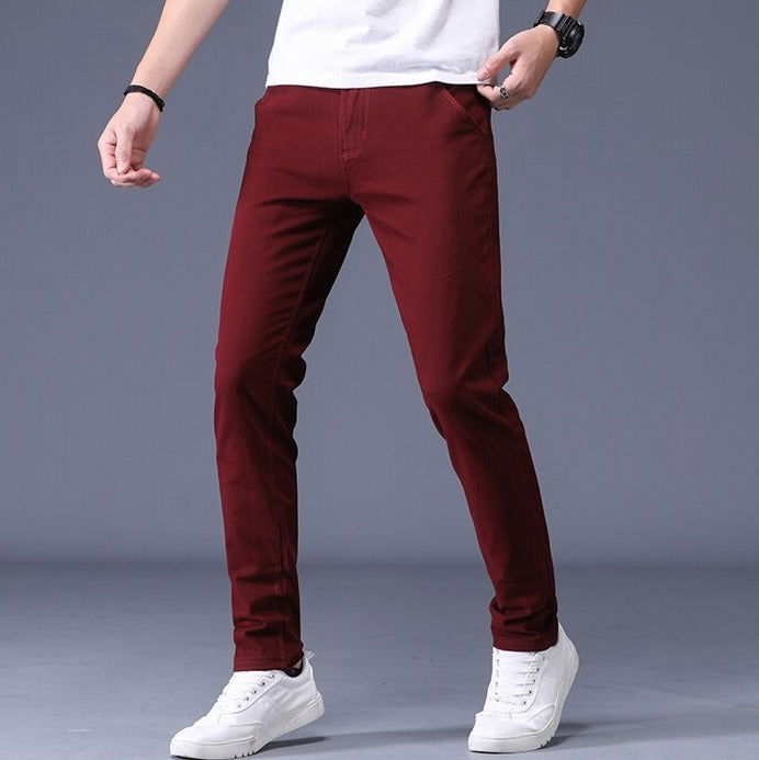 Slim Fit Cotton Stretch Trousers Men - Wearline