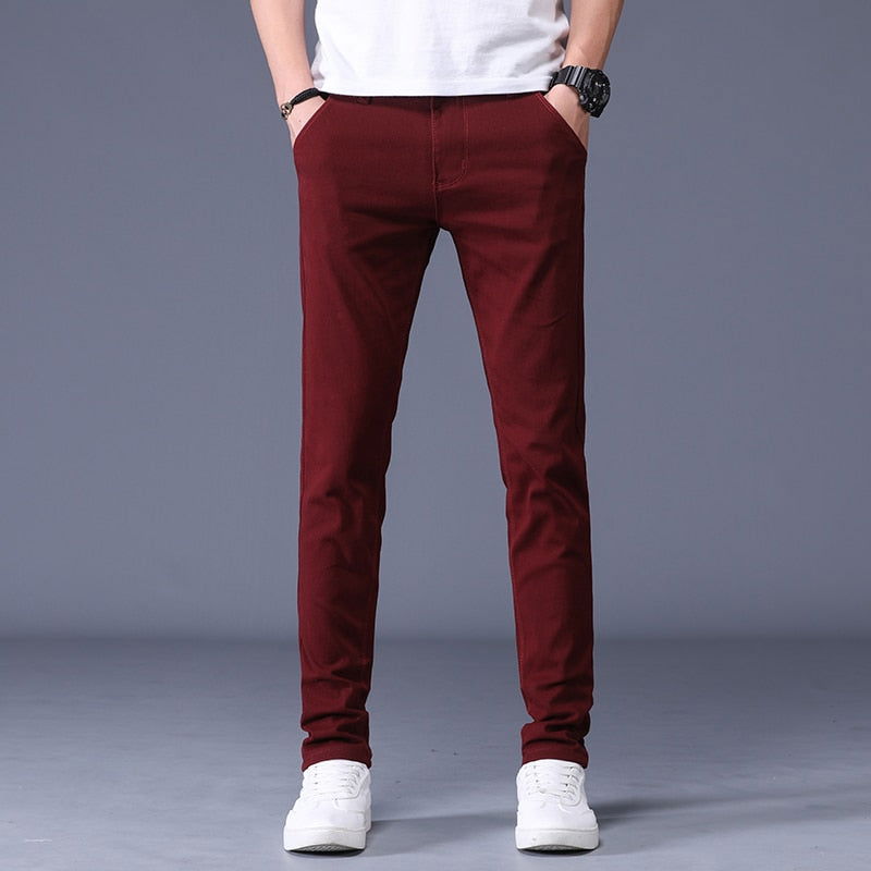 Slim Fit Cotton Stretch Trousers Men - Wearline