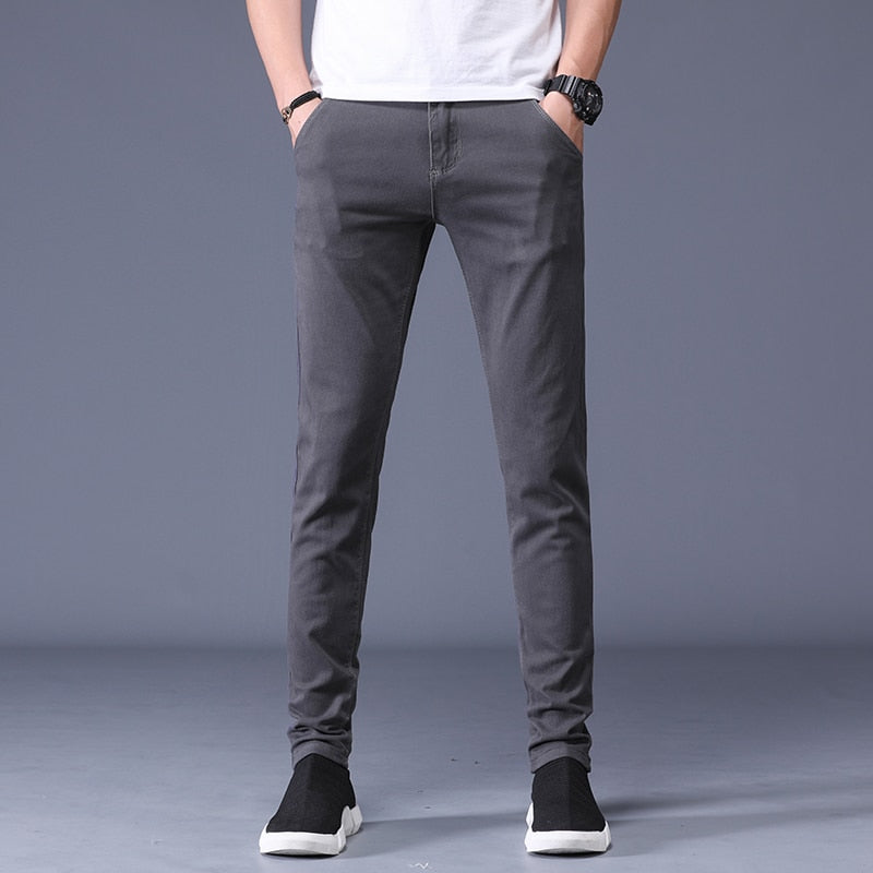 Slim Fit Cotton Stretch Trousers Men - Wearline